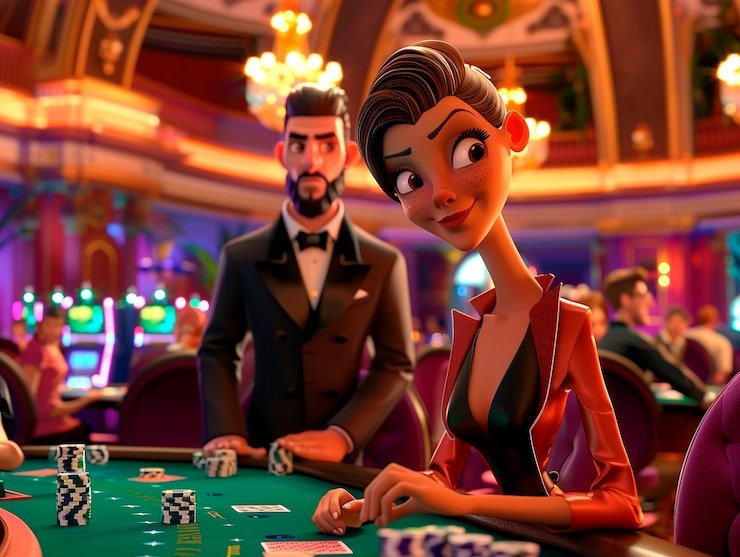 Ilustrasi tips bermain live casino secara bertanggung jawab untuk pengalaman menyenangkan